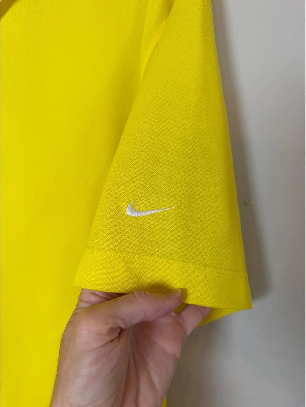 Nike Golf Dri-FIT Yellow Polo Shirt Size XL